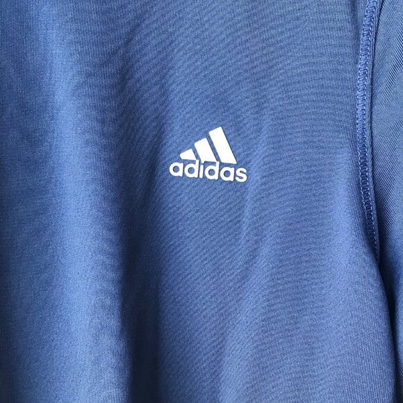 adidas Women's Baselayer  Hoodie  Long Sleeve Crew Navy NWT MSRP $65 Size : L - Picture 2 of 6